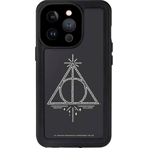 Wizarding Worlds Harry Potter Deathly Hallows Symbol iPhone 15 Pro Waterproof Case